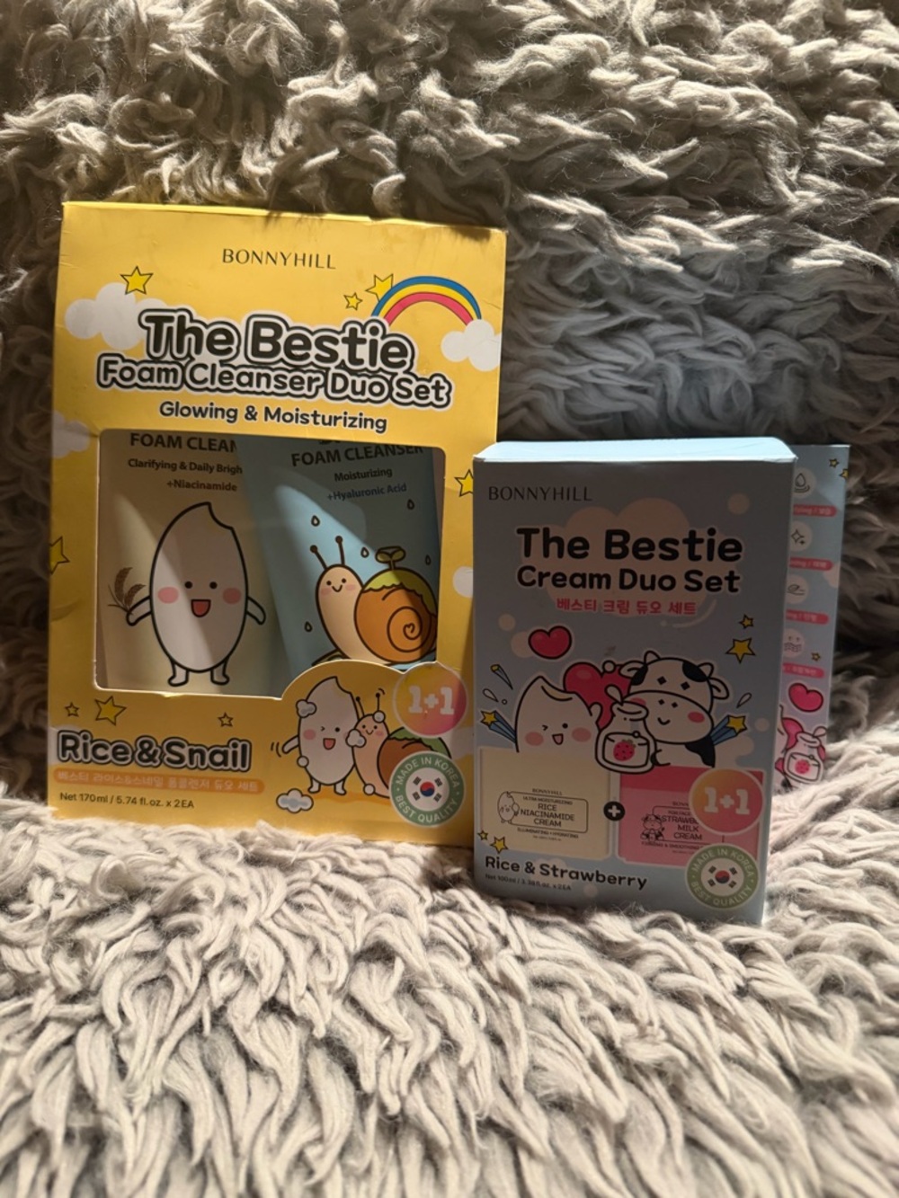 BONNYHILL The Bestie Foam Cleanser Duo Set - Yellow Rice & Snail & Cream Duo Set